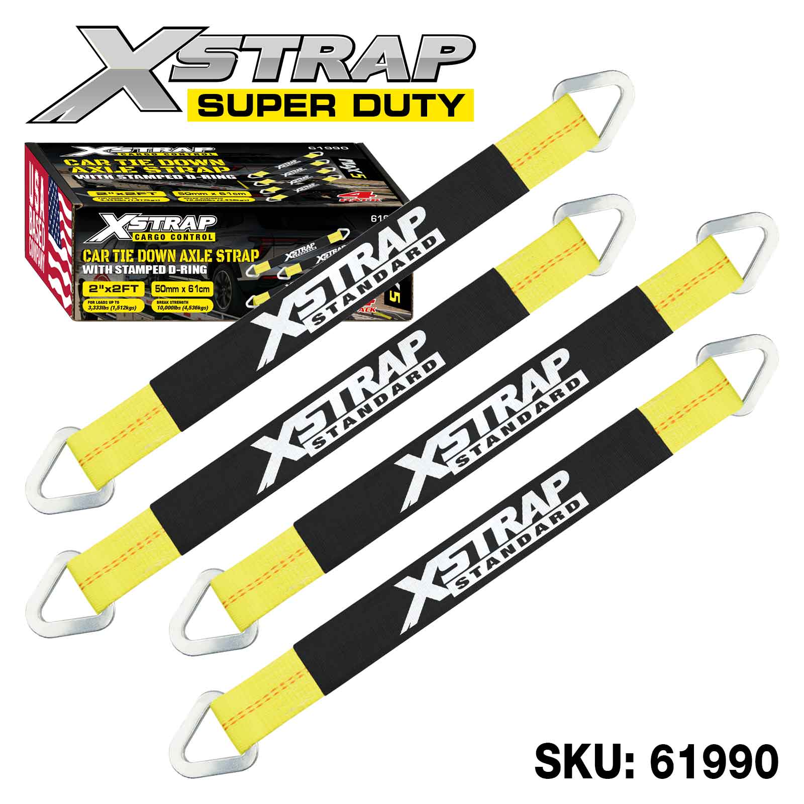 Xstrap 61990 4PK アレックス ストラップ 3,300ポンド SWL
